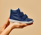 GIF flexing Everyday High Top - True Navy. Available at www.tenlittle.com