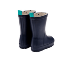 Back view of Ten Little Rain Boots - Navy. Available at www.tenlittle.com