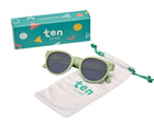 Roshambo Round Sunglasses with dust pouch - Sage Green. Available at www.tenlittle.com