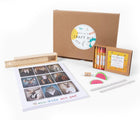 Eco-kids Activity Craft Kit -Includes: Art pad, 2 Pencils, 2 Erasers, 1 Sharpener, Box of crayons and a pencil case ruler. Available at www.tenlittle.com