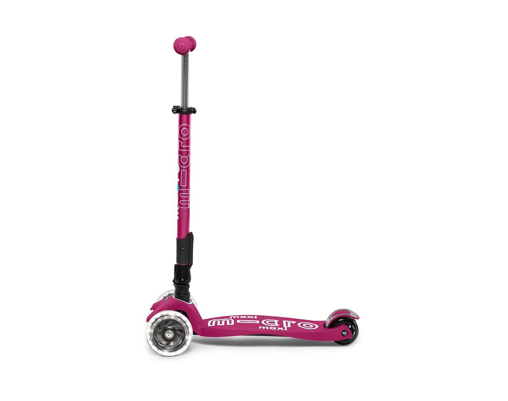 Micro Kickboard Maxi Deluxe Foldable LED Scooter Ten Little Kids