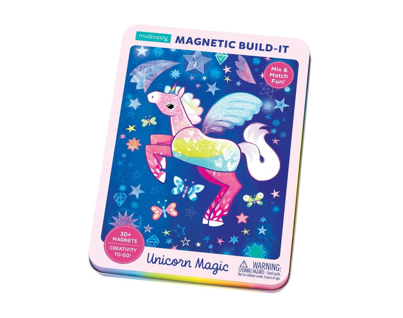 Mudpuppy Unicorn Magnetic Build-It - Available at www.tenlittle.com