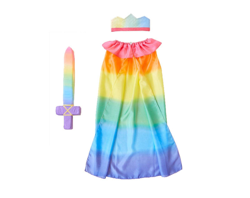 Sarah's Silks Knight Dress up set - Rainbow - Available at www.tenlittle.com
