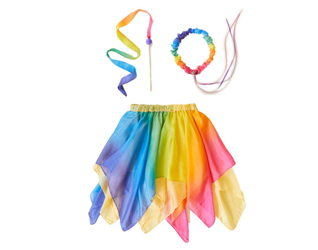 Sarah's Silks Princess/Prince Dress Up Set Rainbow Ten Little Kids
