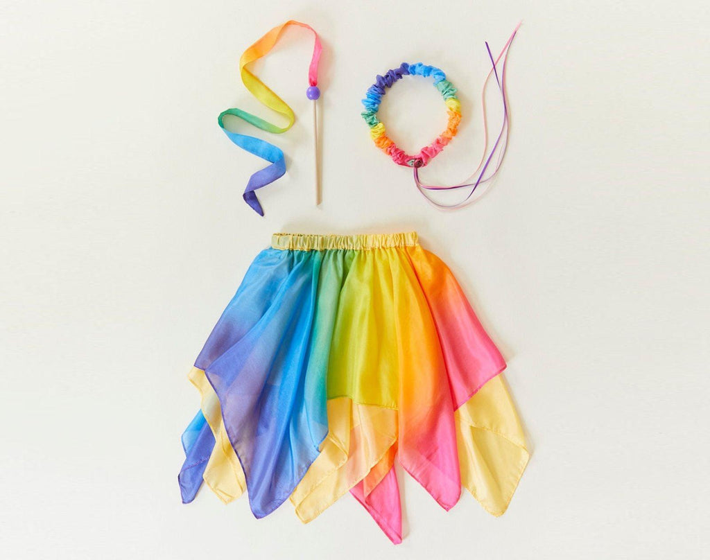 Sarah's Silks Princess/Prince Dress Up Set Rainbow Ten Little Kids