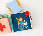 Educating Amy Medic Quiet Book. Available from www.tenlittle.com.