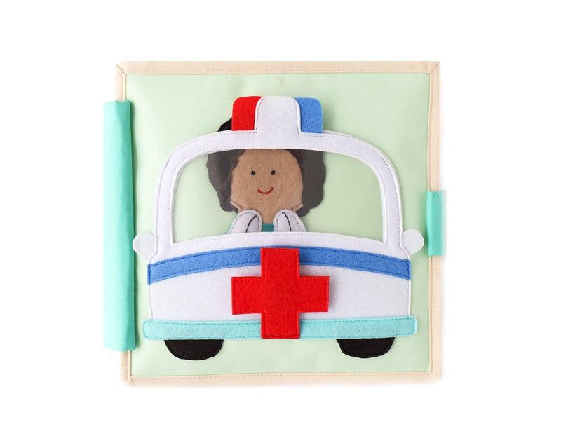 Educating Amy Medic Quiet Book. Available from www.tenlittle.com.