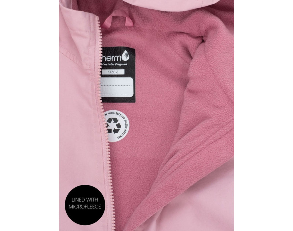 Therm SplashMagic Eco Fleece Rain Jacket Pink Ten Little Kids Gear