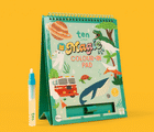 Floss & Rock Magic Water Reusable Color-in Pad - Spot the Cheetah gif. Available from www.tenlittle.com