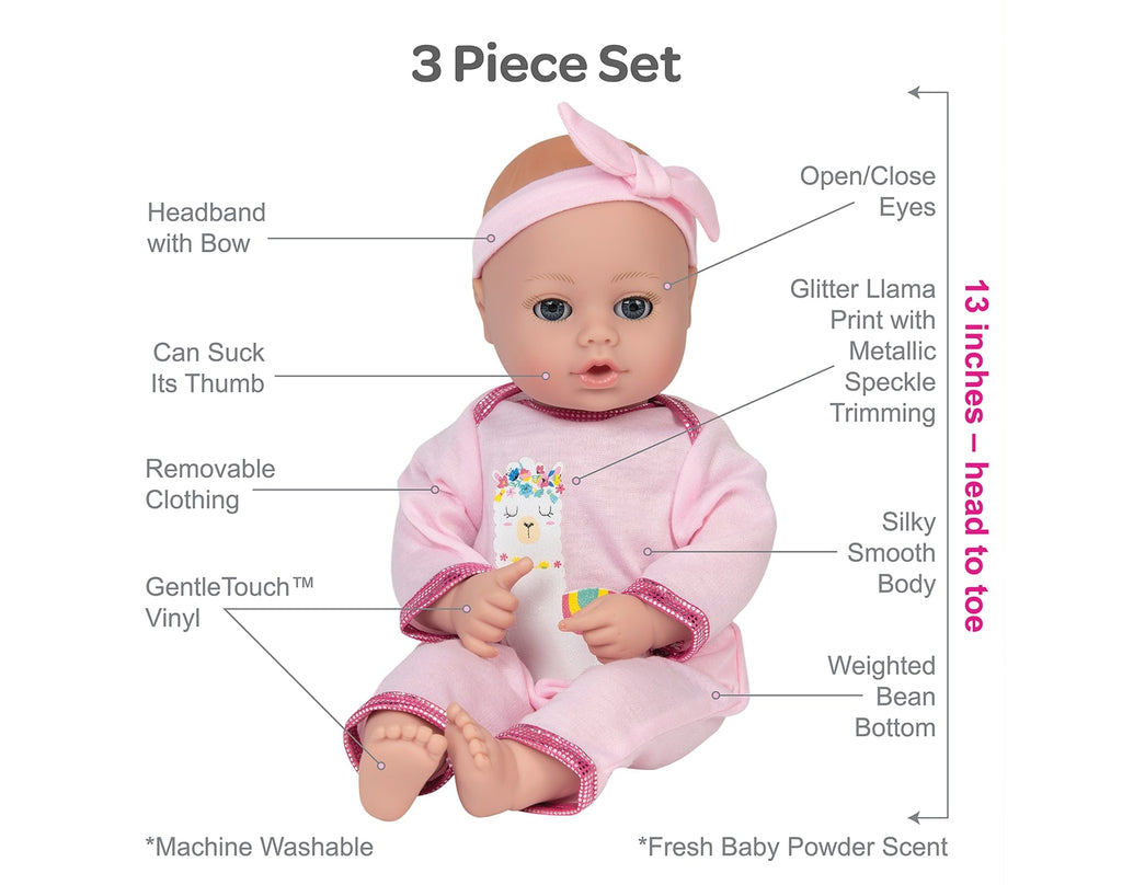 Adora 13-inch Playtime Baby Girl Doll in Pink