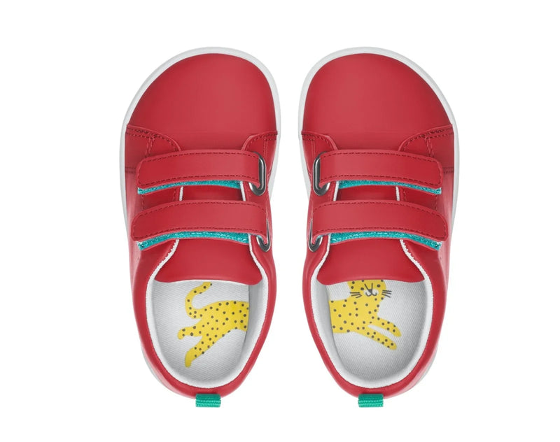 Top view of APMA and Peta-approved Ten Little Everyday Original - Lava Red. Available at www.tenlittle.com