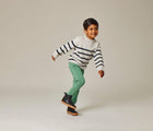Boy wearing Ten Little Chelsea Boots - Classic Black. Available at www.tenlittle.com