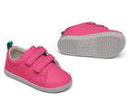 Front and bottom of shoe view of Ten Little Everyday Original - Candy Pink. Available at www.tenlittle.com