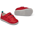 Front and bottom of shoe view of Ten Little Everyday Original - Lava Red. Available at www.tenlittle.com