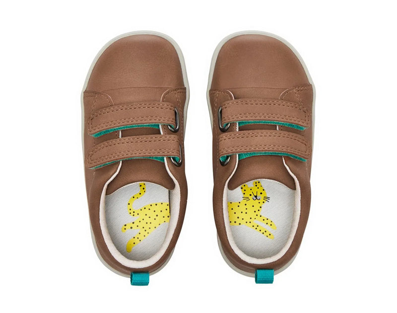 Top view of APMA and Peta-approved Ten Little Everyday Original - Mocha Brown. Available at www.tenlittle.com