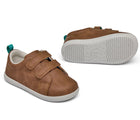 Front and bottom of shoe view of Ten Little Everyday Original - Mocha Brown. Available at www.tenlittle.com