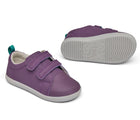 Front and bottom of shoe view of Ten Little Everyday Original - Power Purple. Available at www.tenlittle.com