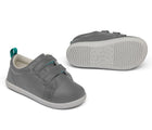 Front and bottom of shoe view of Ten Little Everyday Original - Steel Gray. Available at www.tenlittle.com