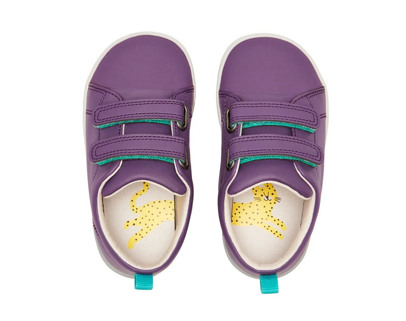 Top view of APMA and Peta-approved Ten Little Everyday Original - Power Purple. Available at www.tenlittle.com