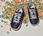 Top view of Ten Little Classic Sneakers Youth - Navy Blue. Available at www.tenlittle.com