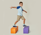 Boy wearing Ten Little Classic Sneakers Youth - Navy Blue. Available at www.tenlittle.com
