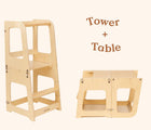 Piccalio Convertible Kitchen Tower as tower and table. Available from www.tenlittle.com