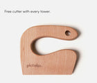 Piccalio Foldable Kitchen Tower's free cutter that's  included with every tower. Available from www.tenlittle.com