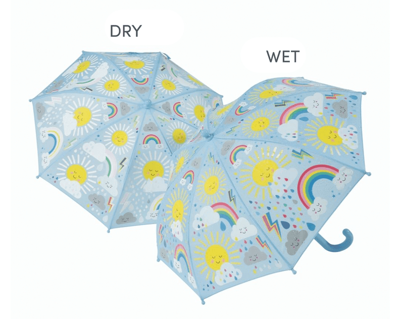 Ten Little Color Changing Umbrella Sun & Clouds - Available at www.tenlittle.com