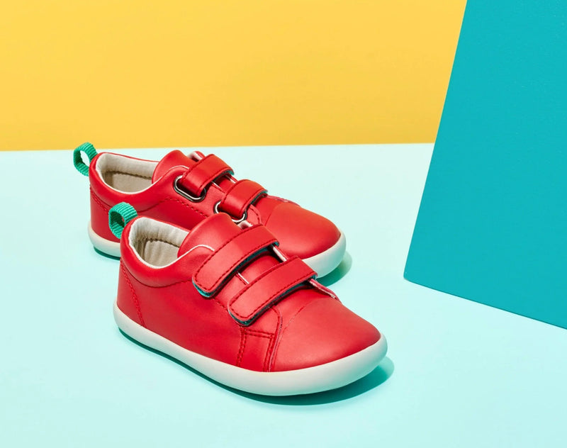 Side view of Ten Little Everyday Original - Lava Red. Available at www.tenlittle.com