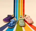 Front view of Ten Little Retro Suede Sneakers - Assorted Colors. Available at www.tenlittle.com