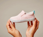 GIF flexing Slip-On Sneakers - Blush Pink. Available at www.tenlittle.com