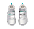 Top view of Ten Little Everyday High Top - Moondust Silver. Available at www.tenlittle.com