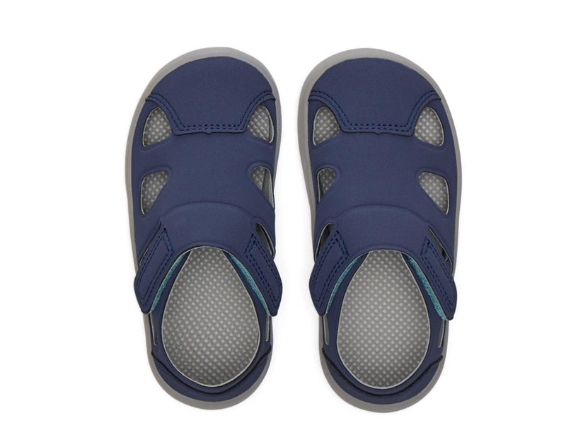 Top view of Ten Little Everyday Sandals 2 - Slate Blue. Available at www.tenlittle.com