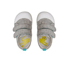 Top view of Ten Little First Walkers - Heather Gray. Available at www.tenlittle.com