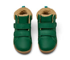 Top view of Ten Little Furry High Top - Emerald Green. Available at www.tenlittle.com