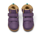 Top view of Ten Little Furry High Top - Power Purple. Available at www.tenlittle.com