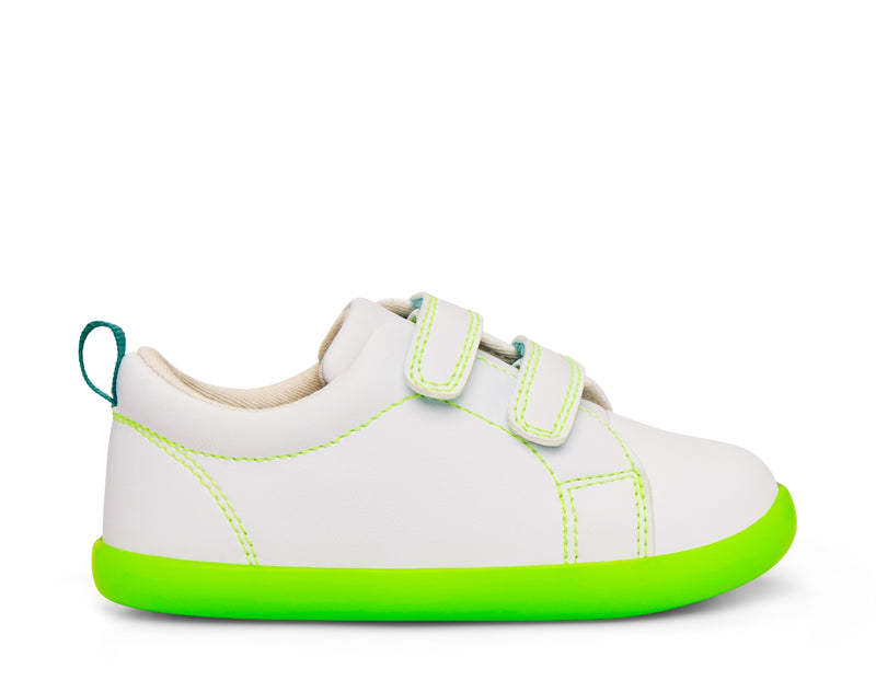 Side view of Ten Little Everyday Original - Neon Glow - Neon Green. Available at www.tenlittle.com
