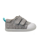 Side view of Ten Little First Walkers - Heather Gray. Available at www.tenlittle.com