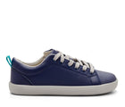 Side view of Ten Little Classic Sneakers (Youth) - Navy Blue. Available at www.tenlittle.com