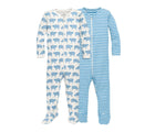 Primary Baby Onesie PJs - 2 Pack - Stream Sheep. Available at www.tenlittle.com