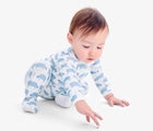 Baby wearing Primary Baby Onesie PJs - 2 Pack - Steam Sheep. Available at www.tenlittle.com