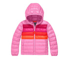 Primary - Striped Lightweight Puffer Jacket - Peony - Available at www.tenlittle.com