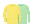 Primary Long Sleeve Rash Guard - 2 Pack - Banana / Pear. Available at www.tenlittle.com