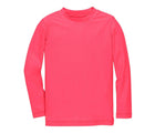 Primary Long Sleeve Rash Guard - Bright Azalea. Available at www.tenlittle.com