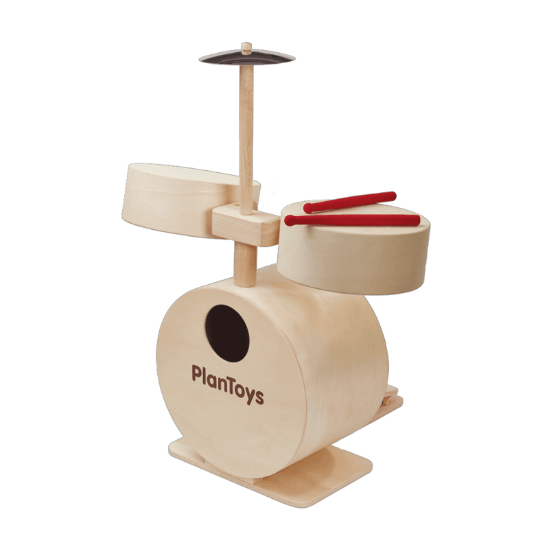 PlanToys Drum Set. Available from www.tenlittle.com.