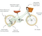 Banwood Classic Bike - Mint and it's features. Available at www.tenlittle.com