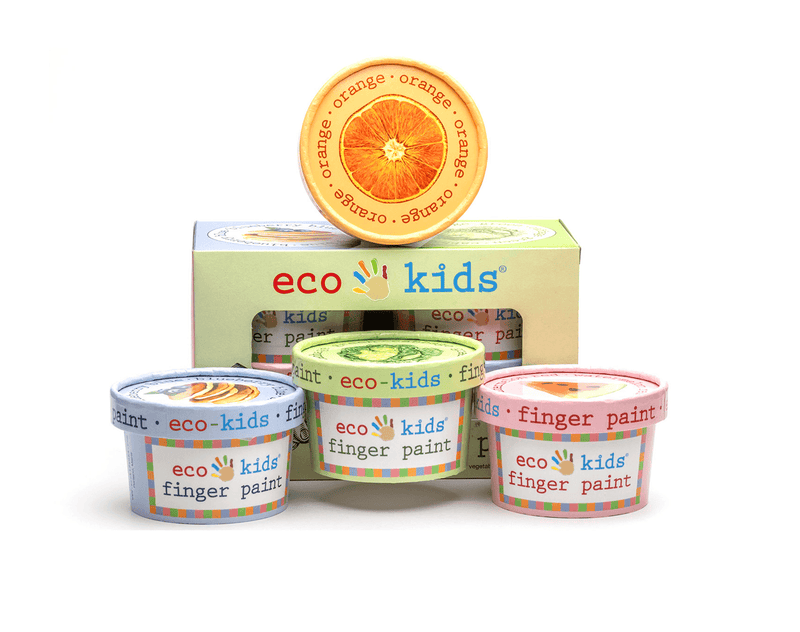 Eco-Kids Food Safe Finger Paint Mix - Set of 4. Available at www.tenlittle.com