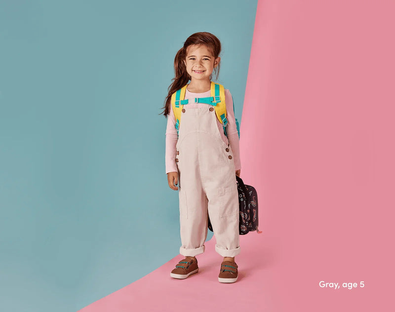 Girl age 5 wearing Ten Little Everyday Original - Mocha Brown. Available at www.tenlittle.com