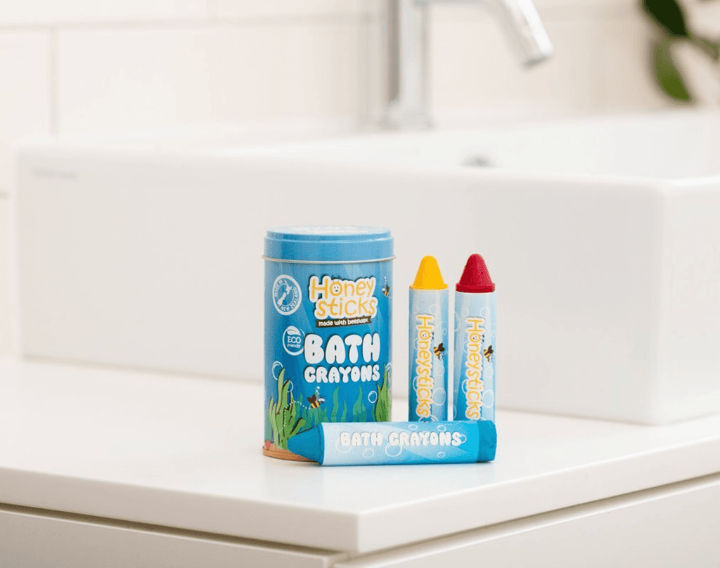 Honeysticks Triangular Bath Crayons For Toddlers & Kids (10 Pk) - Natural  Beeswax for Non-Toxic Bathtub Fun - Fragrance-Free, Great Bath Toys -  Bright