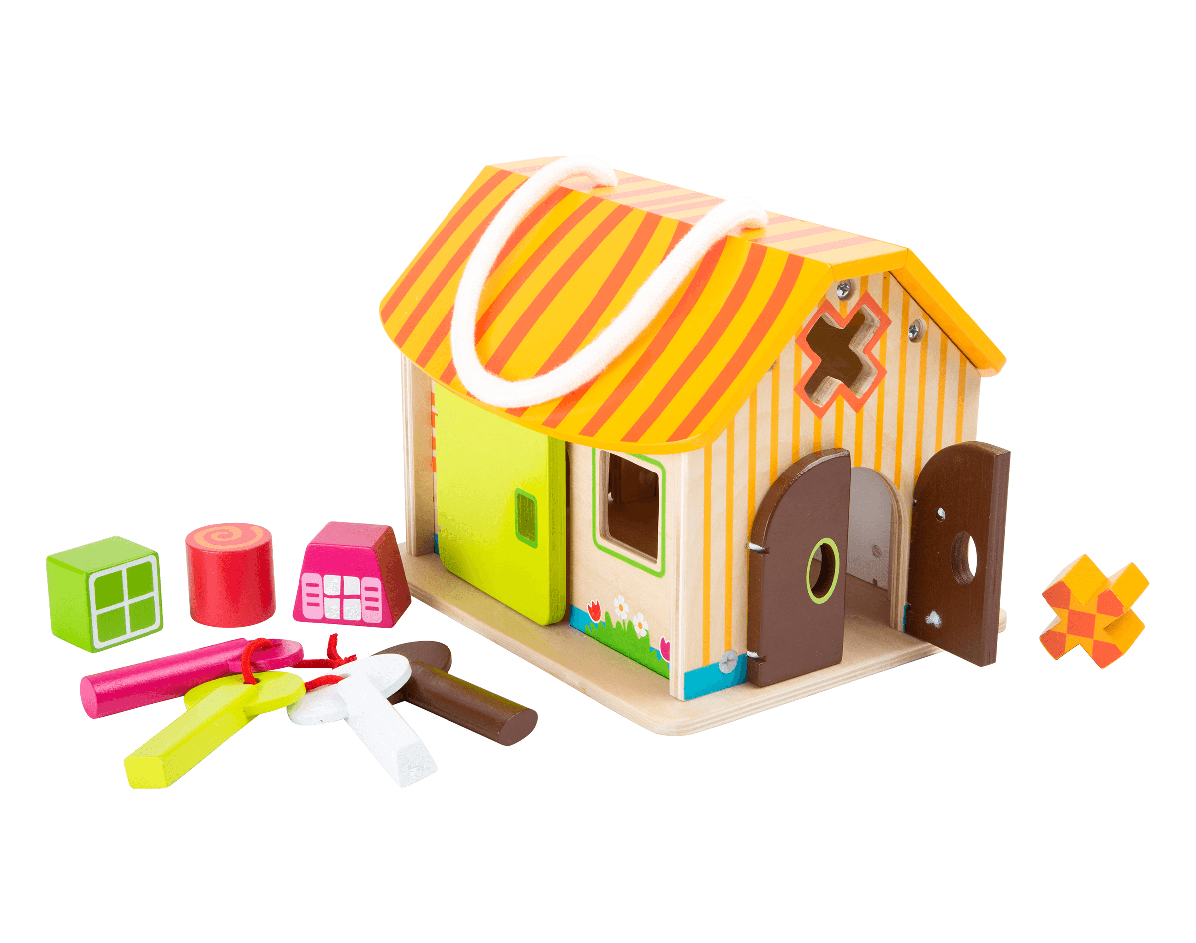 Small Foot Wood Shed Playset Ten Little Baby Kids Toys